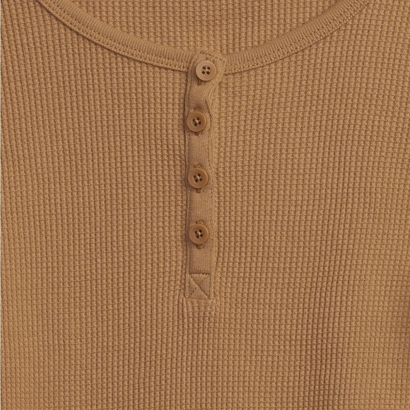 GAP Brown Long Sleeve Fitted Blouse NWT Girls Size 10 - Picture 3 of 6